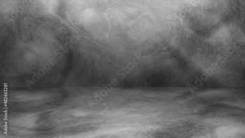 Concrete wall white grey color for background. Old grunge textures with scratches and cracks. White painted cement wall texture.