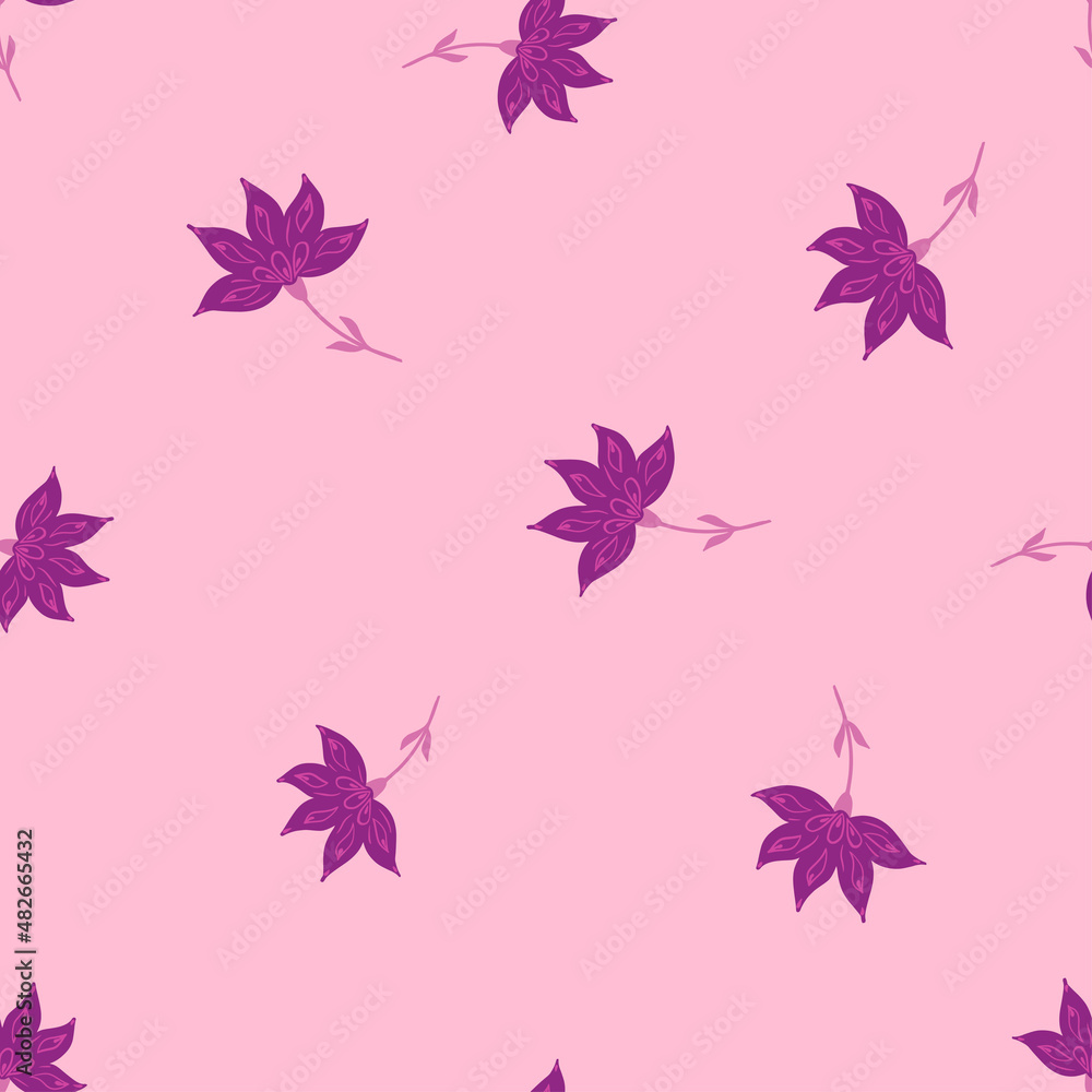 Flowers abstract seamless pattern. Hand drawn nature background. Flowers abstract seamless pattern. Hand drawn nature background.