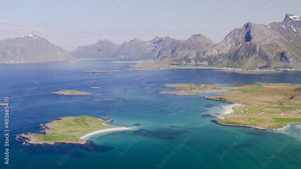 Fototapeta premium Norway hiking landscape travel