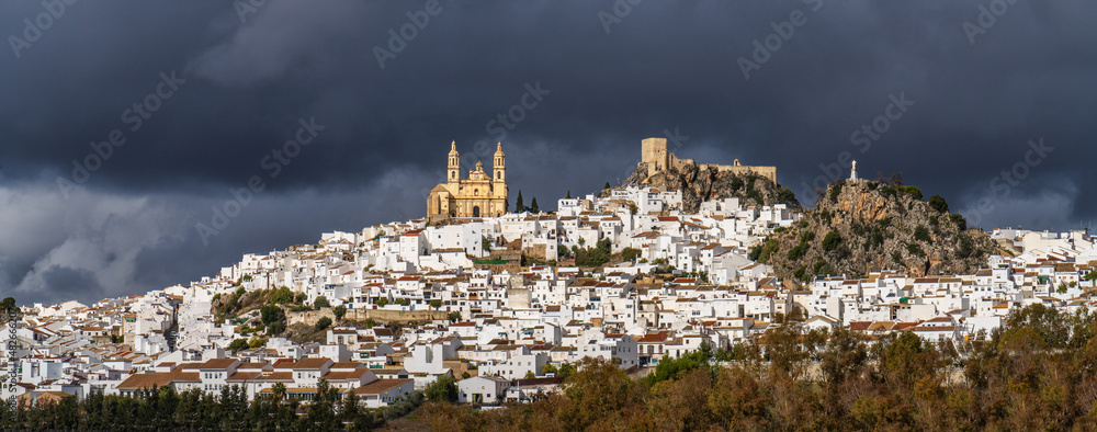 Olvera is a white village, pueblo blanco in Cadiz province, Andalusia