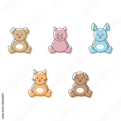 Plush toy icons