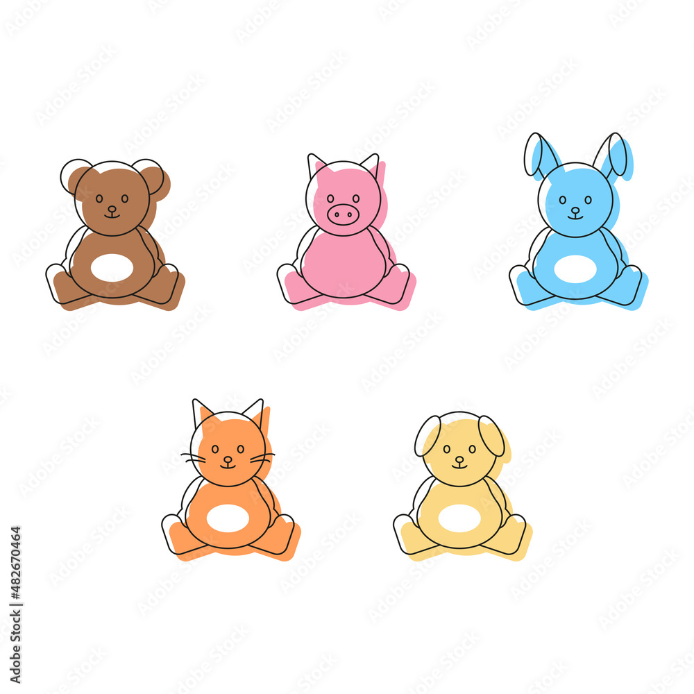 Plush toy icons