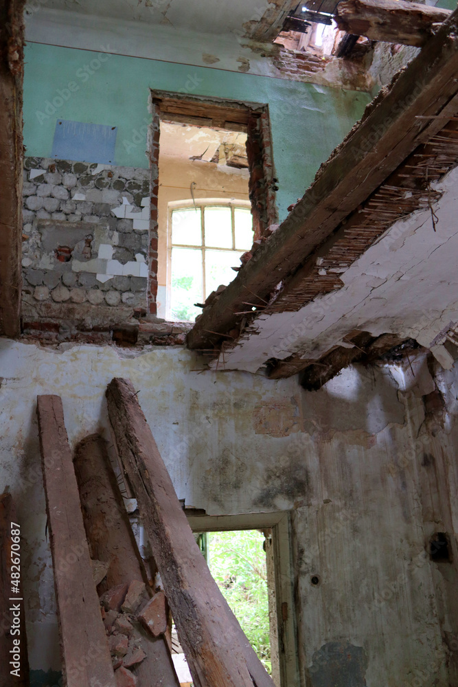 Decaying abandoned house