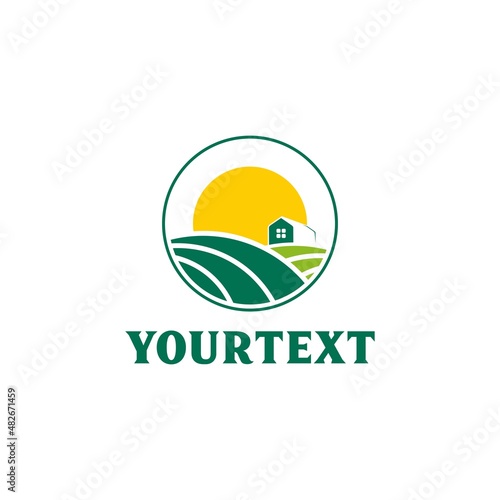 Agriculture logo design vector illustration