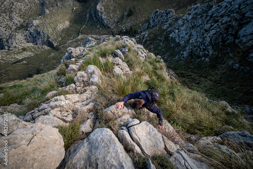 direct route to Morro den Pelut, 1323 meters (Puig Major), Escorca, Mallorca, Balearic Islands, Spain