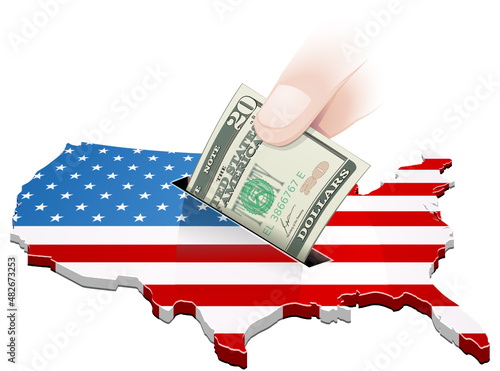 Investments in Dollars in the United States (cut out)