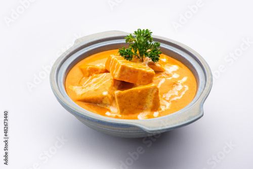 Paneer Butter Masala or Cheese Cottage Curry photo