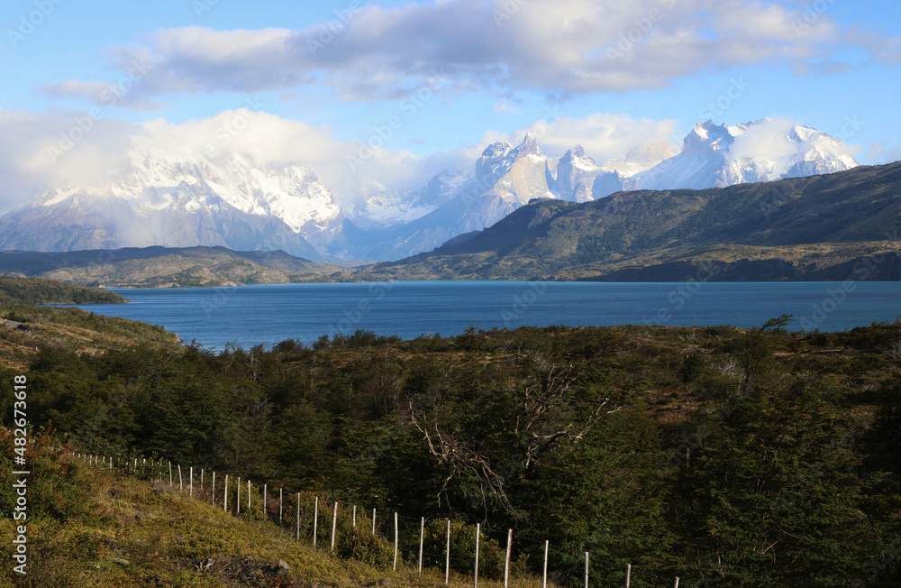 Landscape in Torres del Paine National Park, Chile