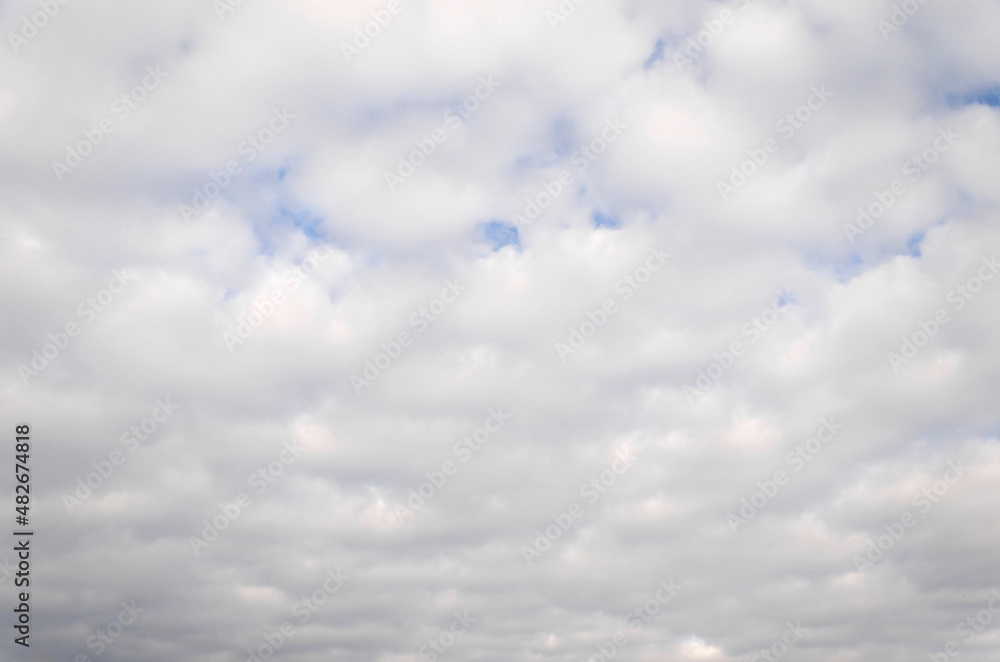 Full frame of many fluffy white clouds Full frame of many fluffy white clouds