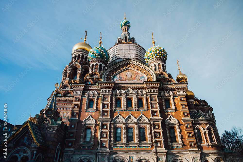 Exterior photo of Savior on the Spilled Blood in Sankt Petersburg.