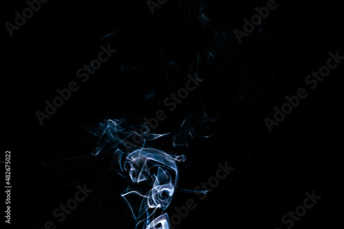 Smoke on a black background