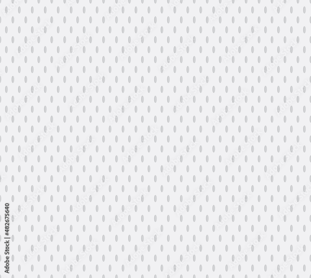 White Hockey Jersey Texture Seamless Vector Pattern. Sports Background. Athletic Mesh Fabric Close-Up. Breathable and Moisture Wicking Sportswear Textile.