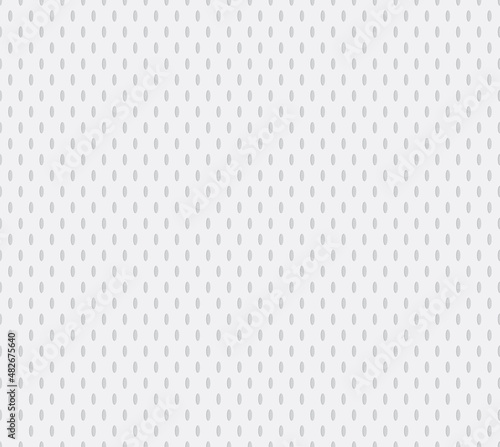 White Hockey Jersey Texture Seamless Vector Pattern. Sports Background. Athletic Mesh Fabric Close-Up. Breathable and Moisture Wicking Sportswear Textile.