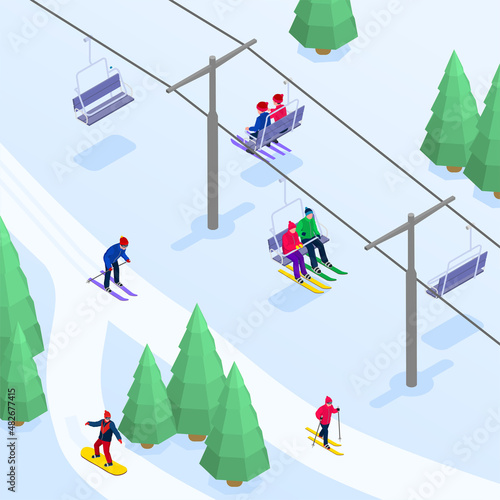Winter Sports Illustration