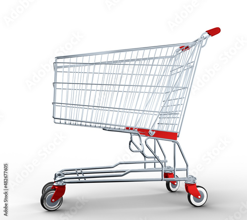 3D supermarket cart