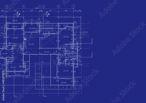 Write a blueprint architecture for building. © Tuannasree