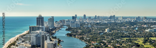 Aerial drone panorama photo Miami Beach © Felix Mizioznikov