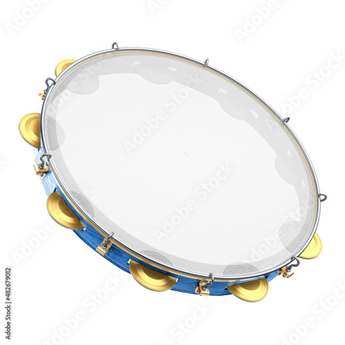 3d tambourine for carnival in Brazil