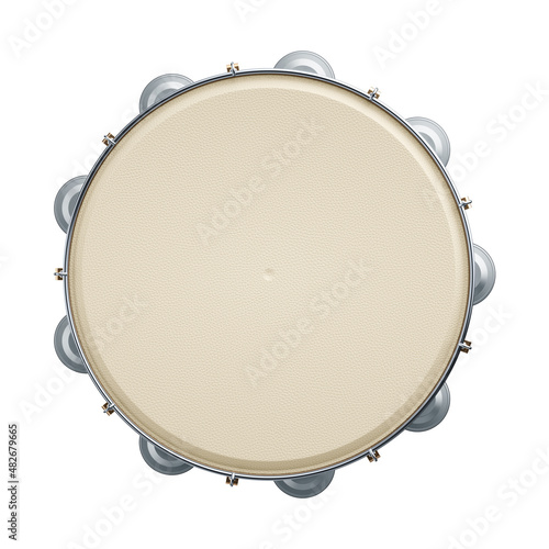 Foto 3d tambourine for carnival in Brazil