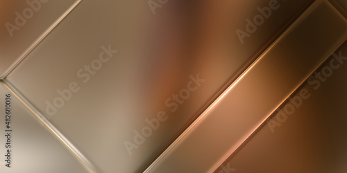 3D metallic panels texture. Colorful glossy abstract wallpaper. Geometric technological bright reflective background.