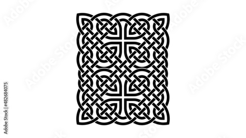 Celtic Art Knotwork Panel Stencil