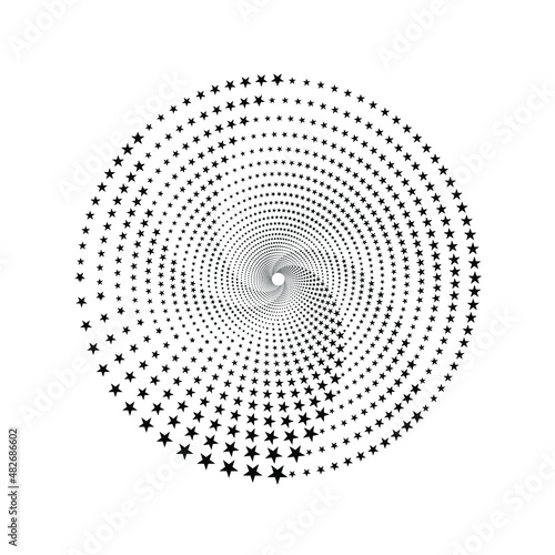 Halftone circular frame logo. Circle dots isolated on the white background. Fabric design element.Halftone circle dots texture. Vector design element for various purposes. 