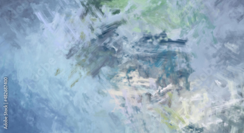 Wallpaper Mural Brushed Painted Abstract Background. Brush stroked painting. Artistic vibrant and colorful wallpaper.. Torontodigital.ca