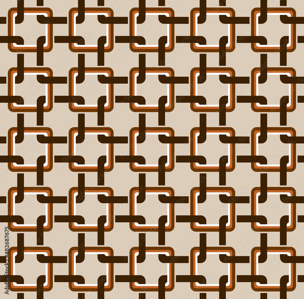 Seamless geometric square line pattern.