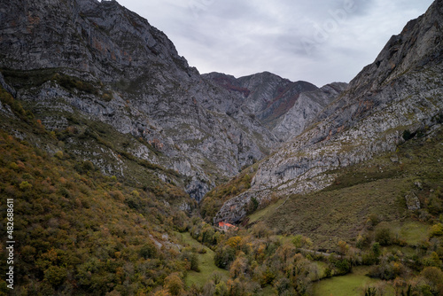 Mountain landscape in Picos de Europa national park, Spain