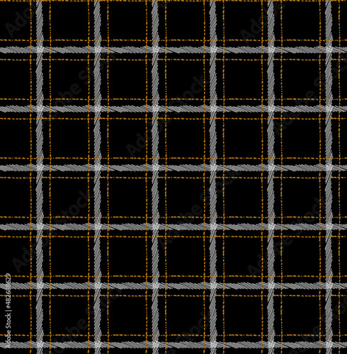 Seamless plaid pattern. Fabric design. 