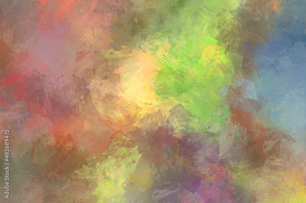 Obraz premium Artistic abstract background. Texture painted wallpaper. Creative illustration with strokes of paint. Brush pattern painting.