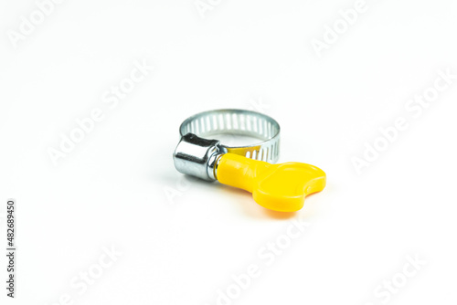 mini clamp ring isolated on white background, DIY Mechanic equipment