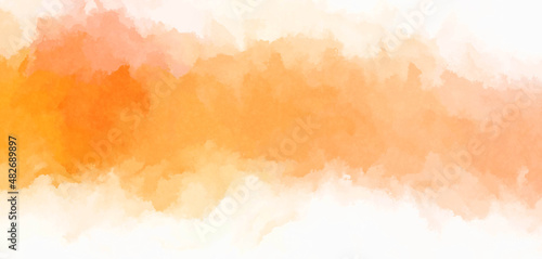 Watercolor painted background. Abstract Illustration wallpaper. Brush stroked painting. 2D Illustration.