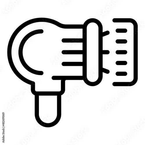 Computer scanner inventory icon outline vector. Digital management. Control product