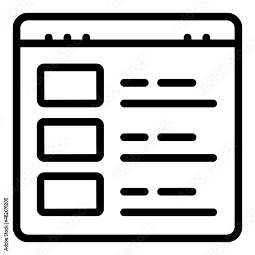 Inventory supplier icon outline vector. Digital management. Control product