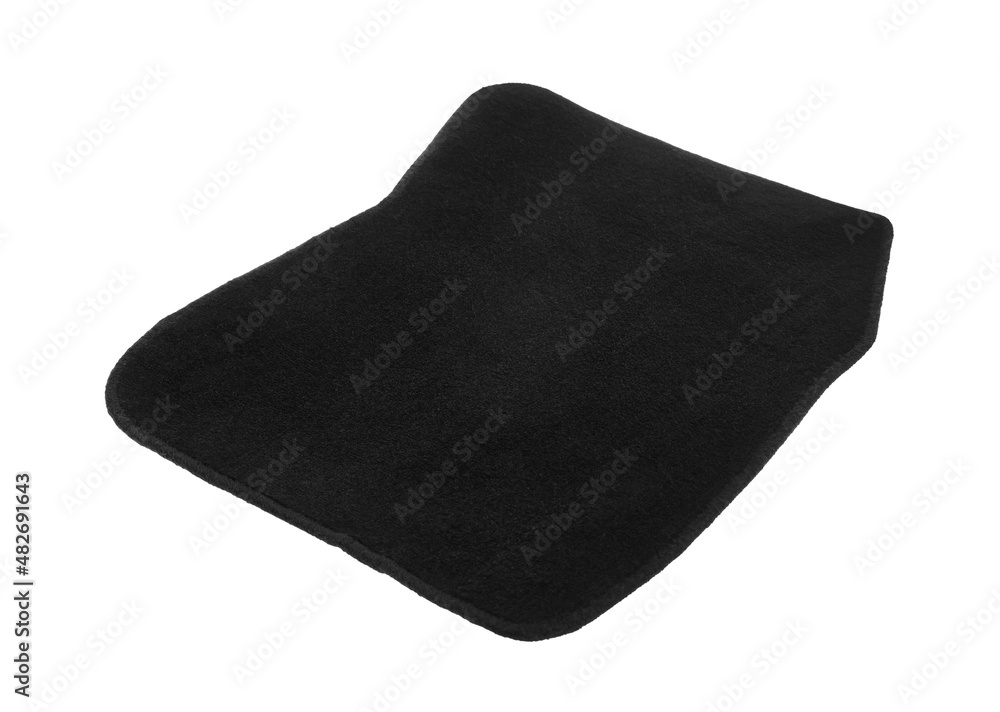 Black floor car carpet isolated on white Black floor car carpet isolated on white