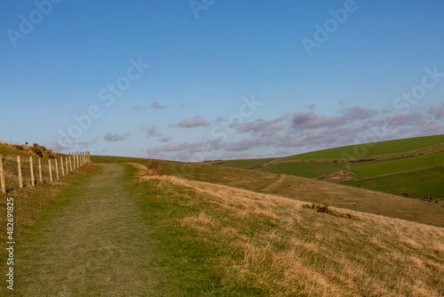 A South Downs Landscape on a Sunny Winters Day