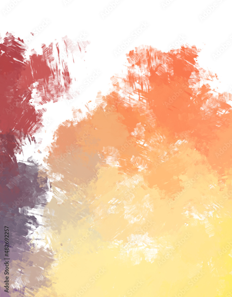 Obraz premium Brushed Painted Abstract Background. Brush stroked painting. Strokes of paint. 2D Illustration.