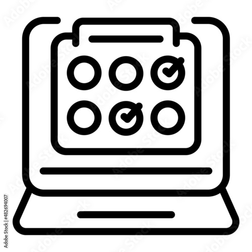 Online cinema place book icon outline vector. Video mobile. Mobile motion