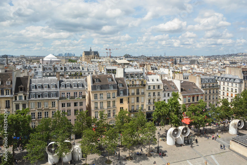 Paris from the roof of the Pompidou Center.
