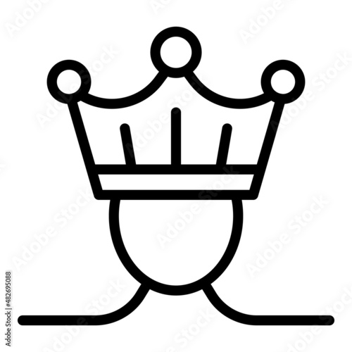 Key opinion leader icon outline vector. Social media. Strategy campaign