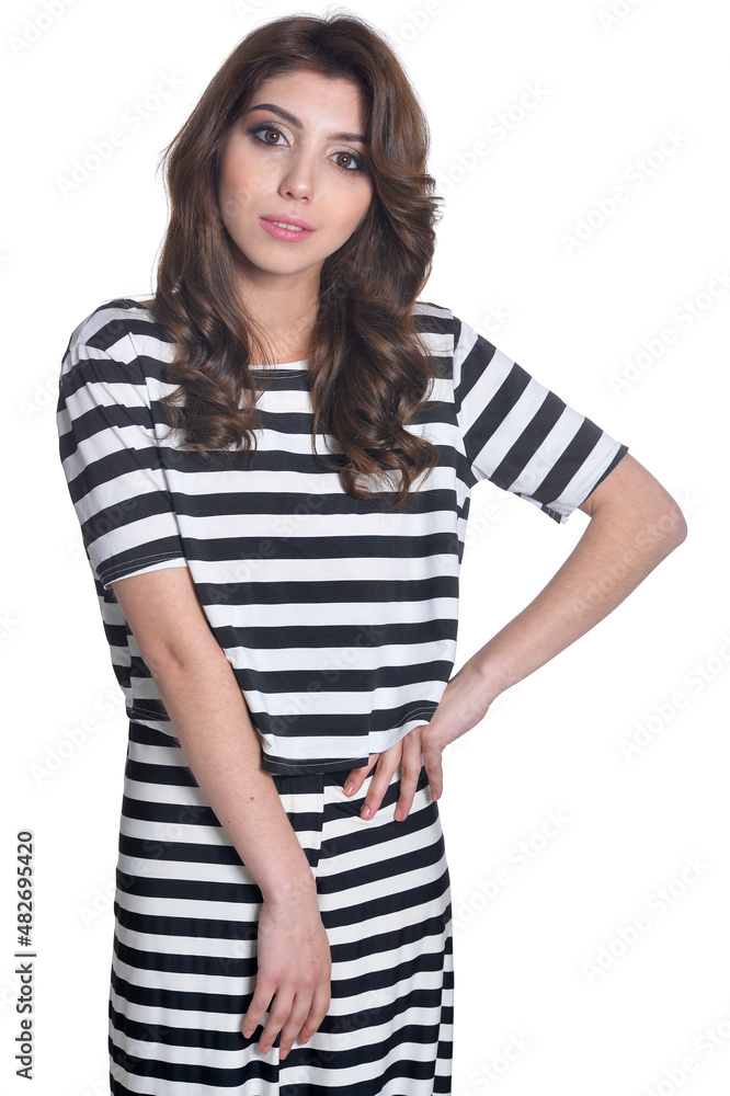 Close up portrait of beautiful brunette young woman Close up portrait of beautiful brunette young woman
