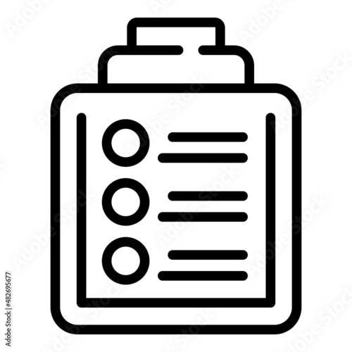 Clipboard kol icon outline vector. Key leader. Social media
