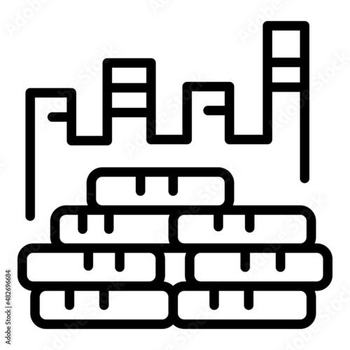Marketing social icon outline vector. Key leader. Media opinion