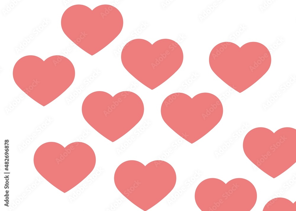 seamless pattern with hearts valentine’s day 
