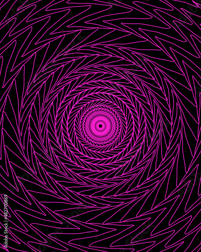 background consisting ofa bright pink spiral