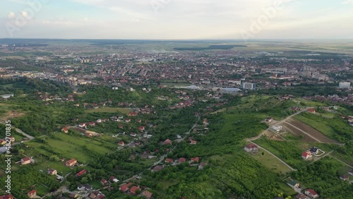 Aerial view of Oradea, Romania photo