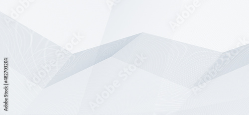 Abstract guilloched geometric background with grey broken thin lines