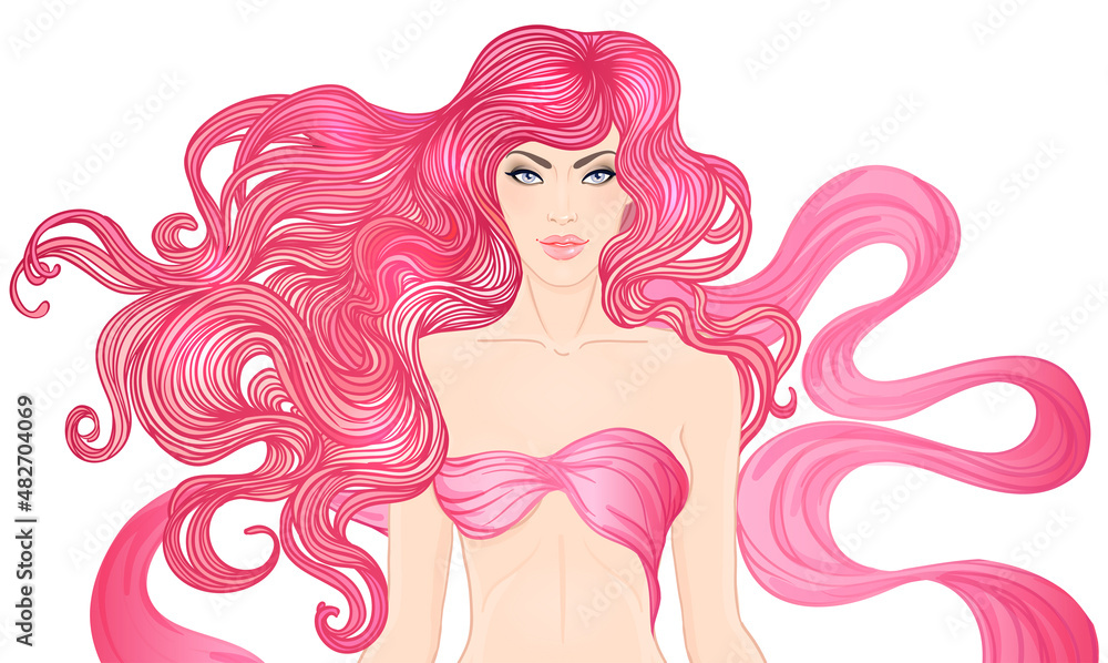 October: Breast Cancer Awareness Month, annual campaign to increase awareness of the disease. Woman with breast cancer awareness pink ribbon, vector illustration health, medicine, beauty concept October: Breast Cancer Awareness Month, annual campaign to increase awareness of the disease. Woman with breast cancer awareness pink ribbon, vector illustration health, medicine, beauty concept