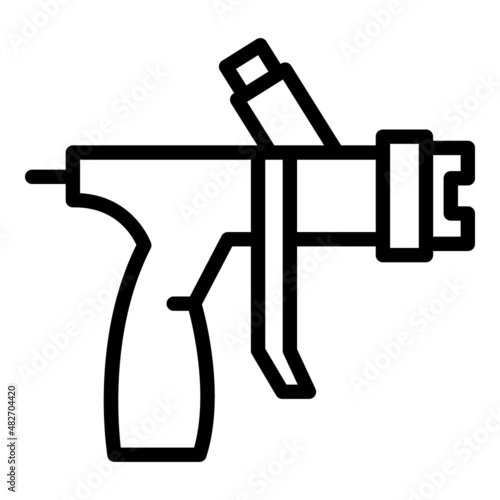 Industrial sprayer icon outline vector. Sprayer gun. Painter car body